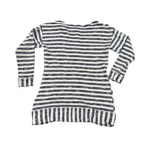 Soft Surroundings Marina Navy Striped Pullover Layer Tunic Dress